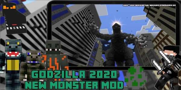 New Monsters - Godzilla King Mod For Craft Game screenshot 1