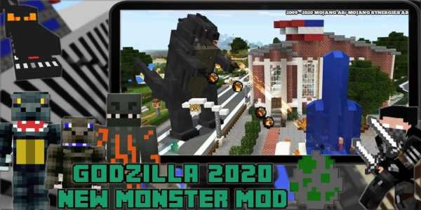 New Monsters - Godzilla King Mod For Craft Game screenshot 2
