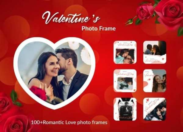 Valentine Day Photo Frame Editor - Couple Photo screenshot 5