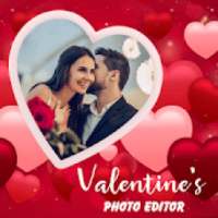 Valentine Day Photo Frame Editor - Couple Photo