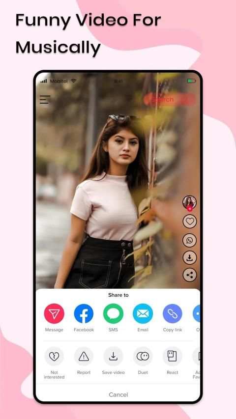 Funny Video For Musically स्क्रीनशॉट 1
