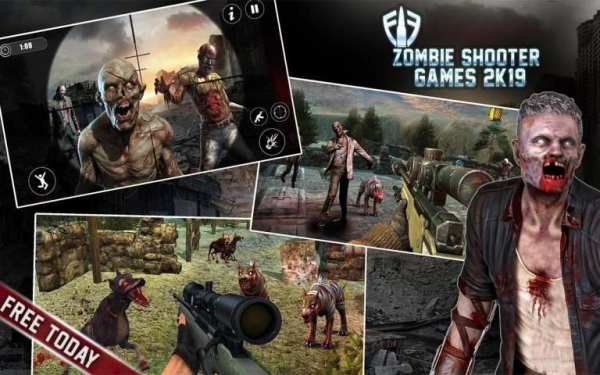 Dead Shooting Target - Zombie Shooting Games Free स्क्रीनशॉट 1