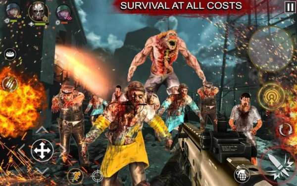Zombie shooting: FPS Zombie hunting Game screenshot 2