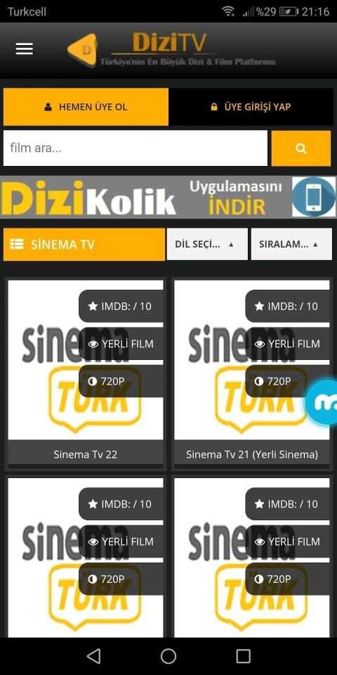 Dizi TV screenshot 1