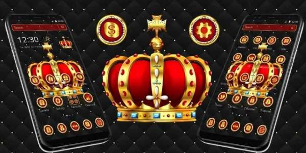 Tema Royal Golden King Crown screenshot 1