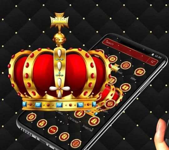 Tema Royal Golden King Crown screenshot 3