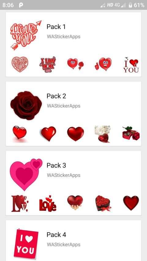 WAStickerApps Love ❤️ Love Sticker for WhatsApp स्क्रीनशॉट 2