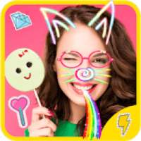 Cute cat face Camera on 9Apps
