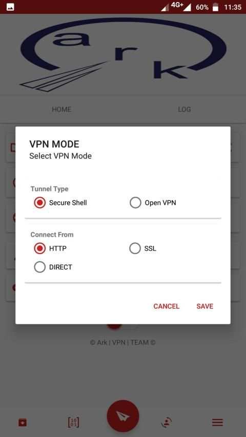 Ark VPN screenshot 1