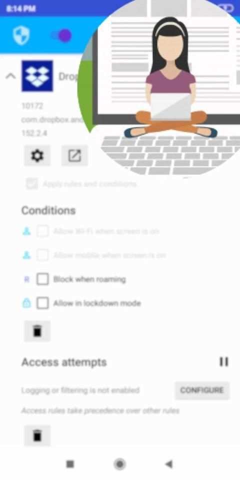 NetGuard Internet Blocking Firewall - No Root स्क्रीनशॉट 5