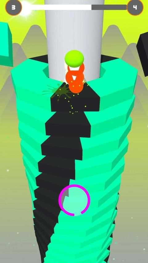 Stack Ball Fall Blast-Stack Jump Through Platforms screenshot 1