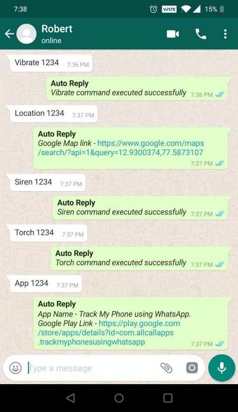 Track My Phone using WhatsApp screenshot 4