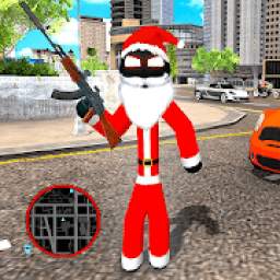 Stickman Santa Claus Rope Hero Vice Simulator