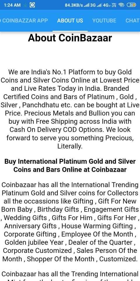 Buy Gold & Silver Coins Lowest Price & Live Rates screenshot 7
