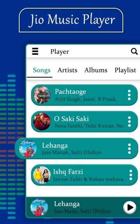 Music Player - Jio music स्क्रीनशॉट 8