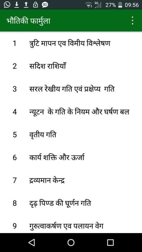 Physics Formulas in Hindi screenshot 6