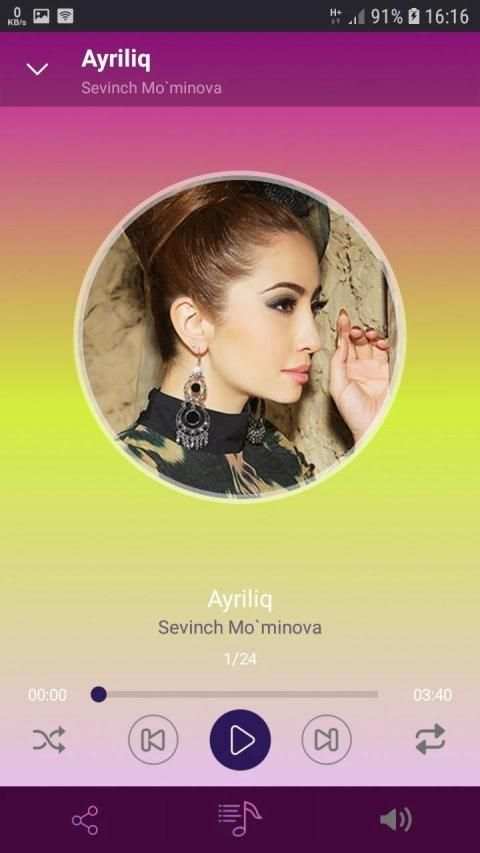 Sevinch Mo`minova qo'shiqlari screenshot 1