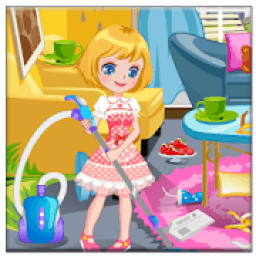 Cleaning House Princess Games - Home Cleanup आइकन