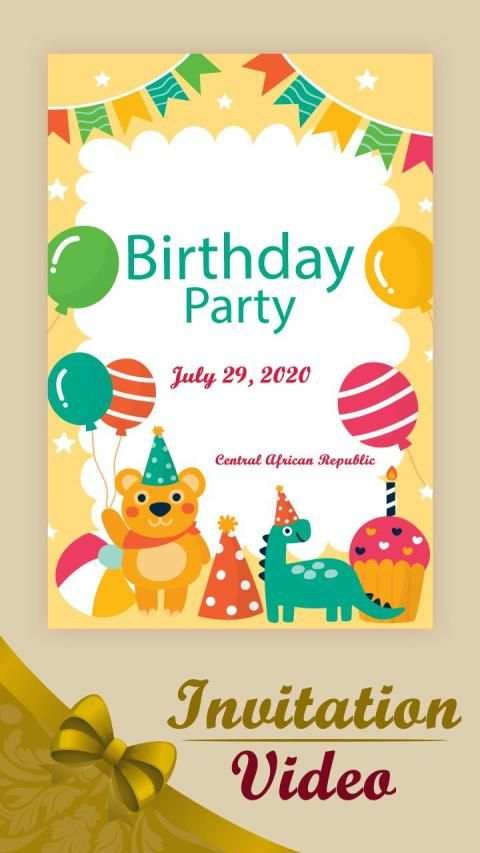Video Invitation Card Maker - Wedding & Birthday screenshot 1