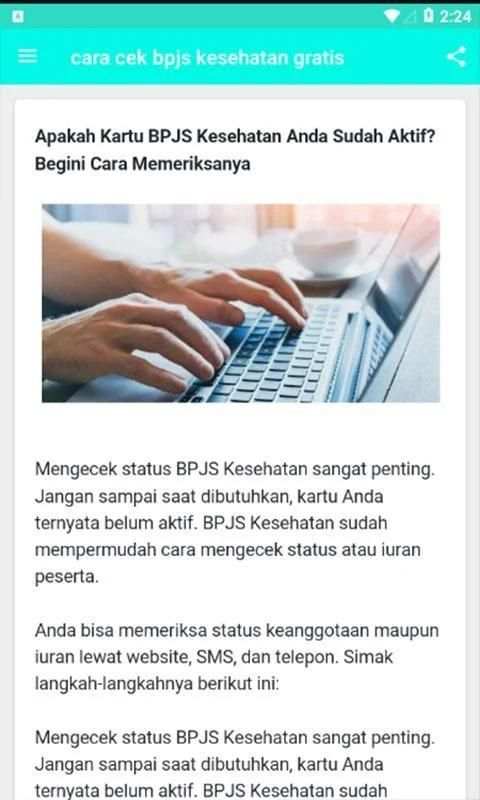 Cara Cek Bpjs Kesehatan Gratis screenshot 1