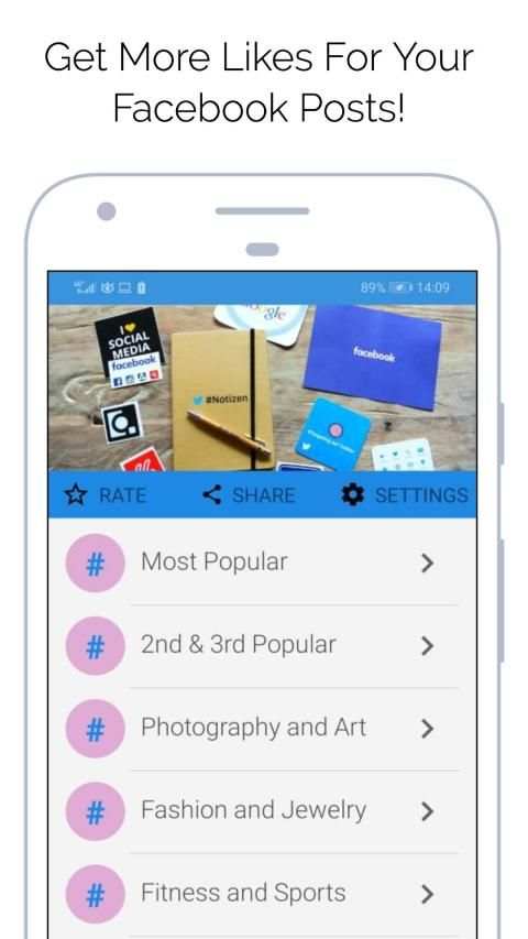 Hashtag For Facebook - Get More Likes Easy & Free screenshot 5