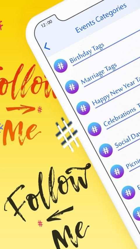 Hashtags : Hashtagas for Likes & Booster Instagram screenshot 4