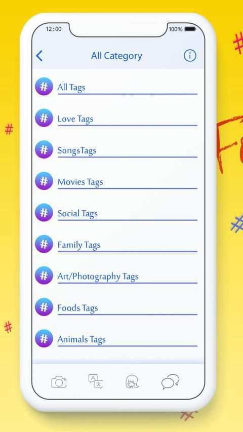 Hashtags : Hashtagas for Likes & Booster Instagram screenshot 5