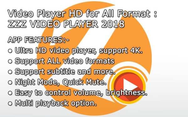 Z Video Player : HD Video Player 2018 screenshot 1