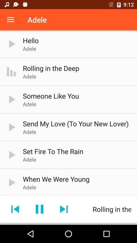 Adele Songs Offline Music स्क्रीनशॉट 1