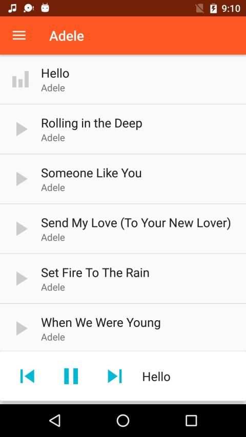 Adele Songs Offline Music स्क्रीनशॉट 3