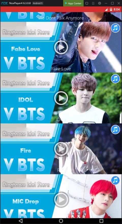 V BTS Ringtones Hot स्क्रीनशॉट 3