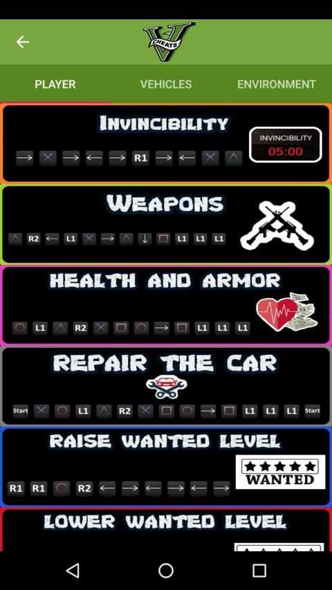 Cheats GTA 5 screenshot 3