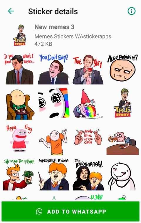 WAStickerApps Memes Stickers *** screenshot 8