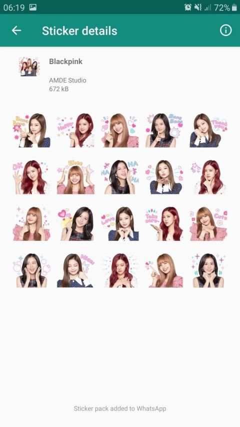 Sticker Blackpink for Whatsapp screenshot 1