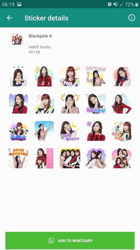 Sticker Blackpink for Whatsapp screenshot 3