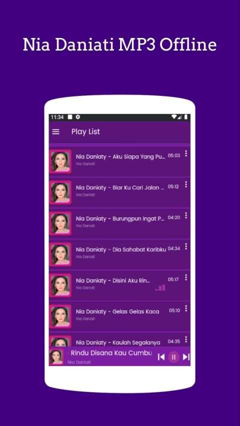 Nia Daniati MP3 Offline screenshot 1