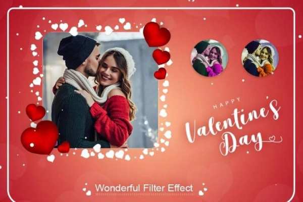 Valentine Photo Frame : Romantic Photo Editor screenshot 2