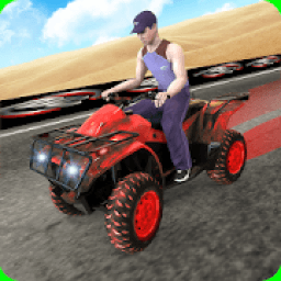 Light ATV Quad Bike Driving Traffic Rush Game icon