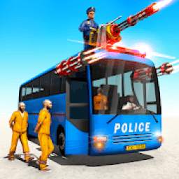 Bus Shooter - Police Plane Prisoner Transport Game