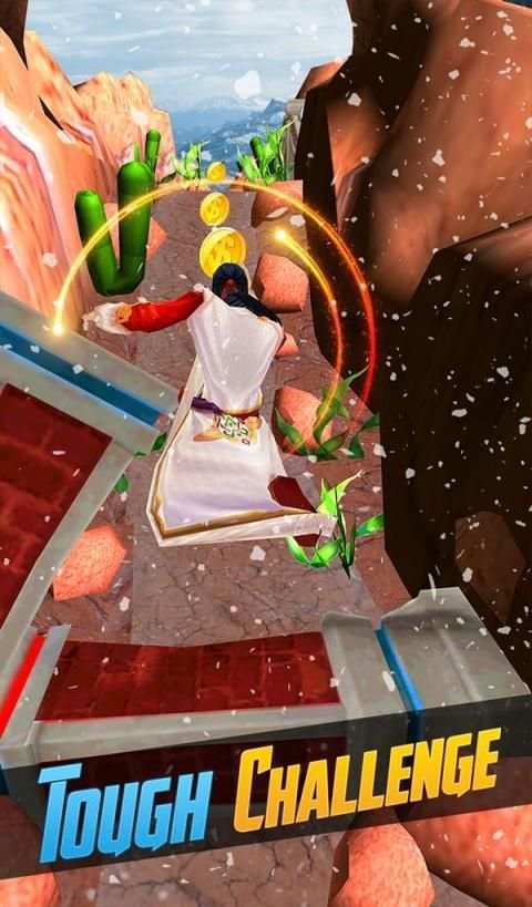 Snow Temple Escape - Evil Runner Game 3D स्क्रीनशॉट 2