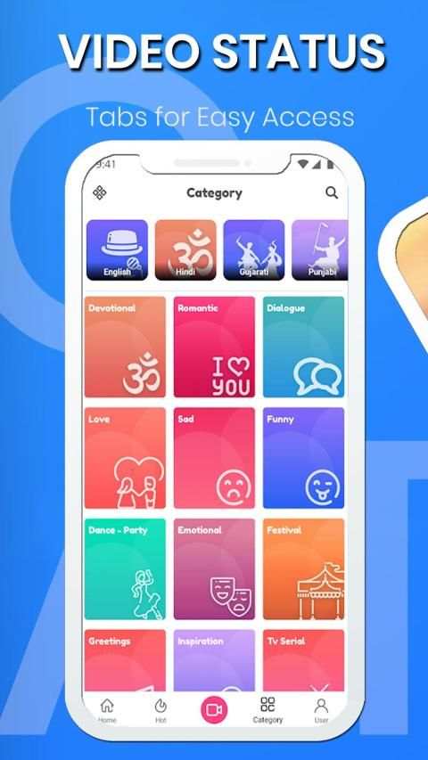 Vidly: Full Screen Video Status for WhatsApp स्क्रीनशॉट 5