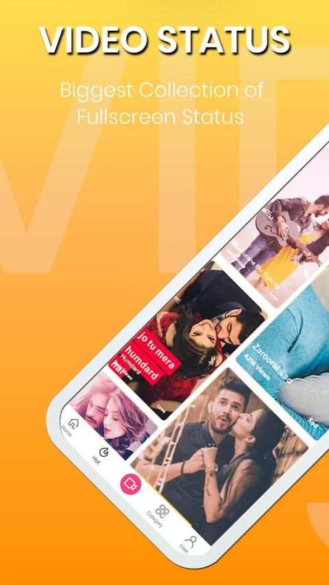 Vidly: Full Screen Video Status for WhatsApp स्क्रीनशॉट 9