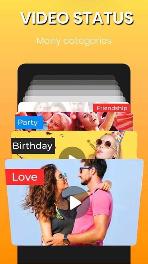 Vidly: Full Screen Video Status for WhatsApp स्क्रीनशॉट 11
