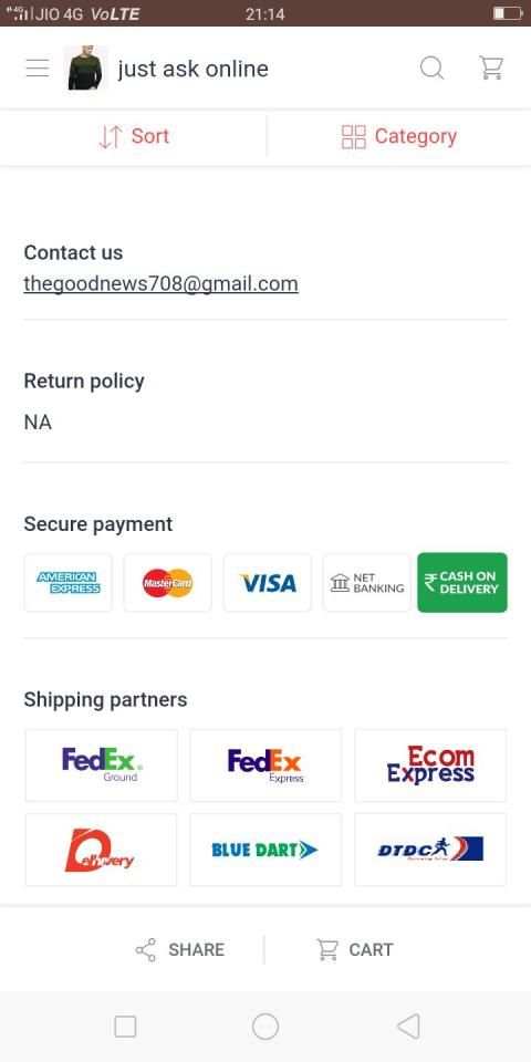 All india delivery cash on delivery screenshot 2
