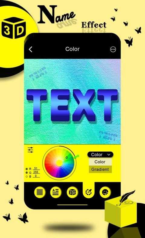 3D Text Effect Name Genrator screenshot 2