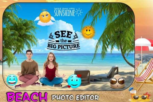 Beach Photo Editor स्क्रीनशॉट 2