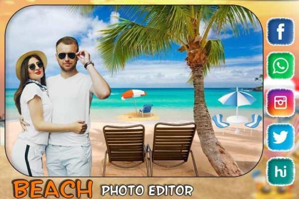 Beach Photo Editor स्क्रीनशॉट 1
