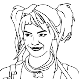 How to Draw Harley Quinn Step by Step आइकन
