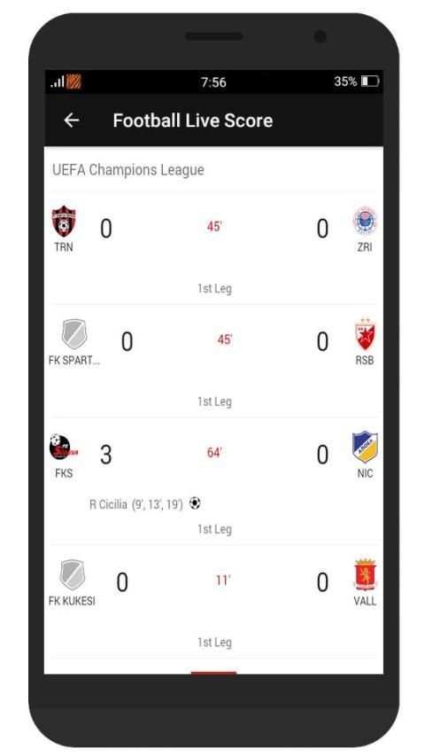 Football Live Match - Live Scores, Fixtures, News screenshot 1