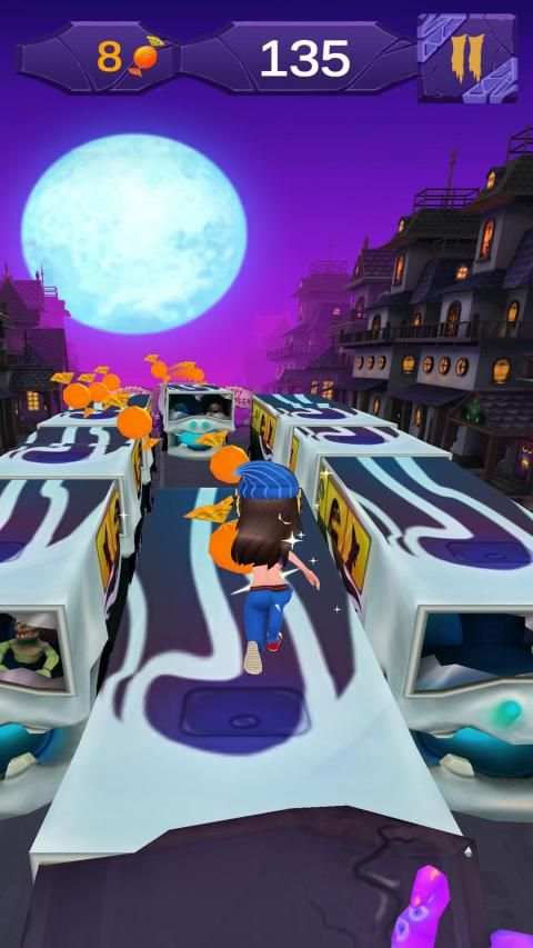Subway Scary Princess: Temple Final Surf Bus Run screenshot 3